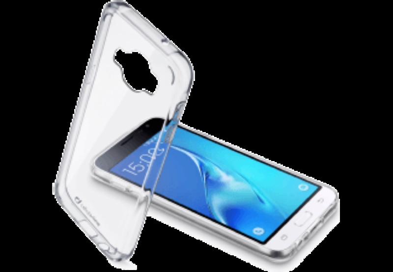 CELLULARLINE Custodia cover per Samsung Galaxy J1 2016 Cellular Line Clear Duo trasparente